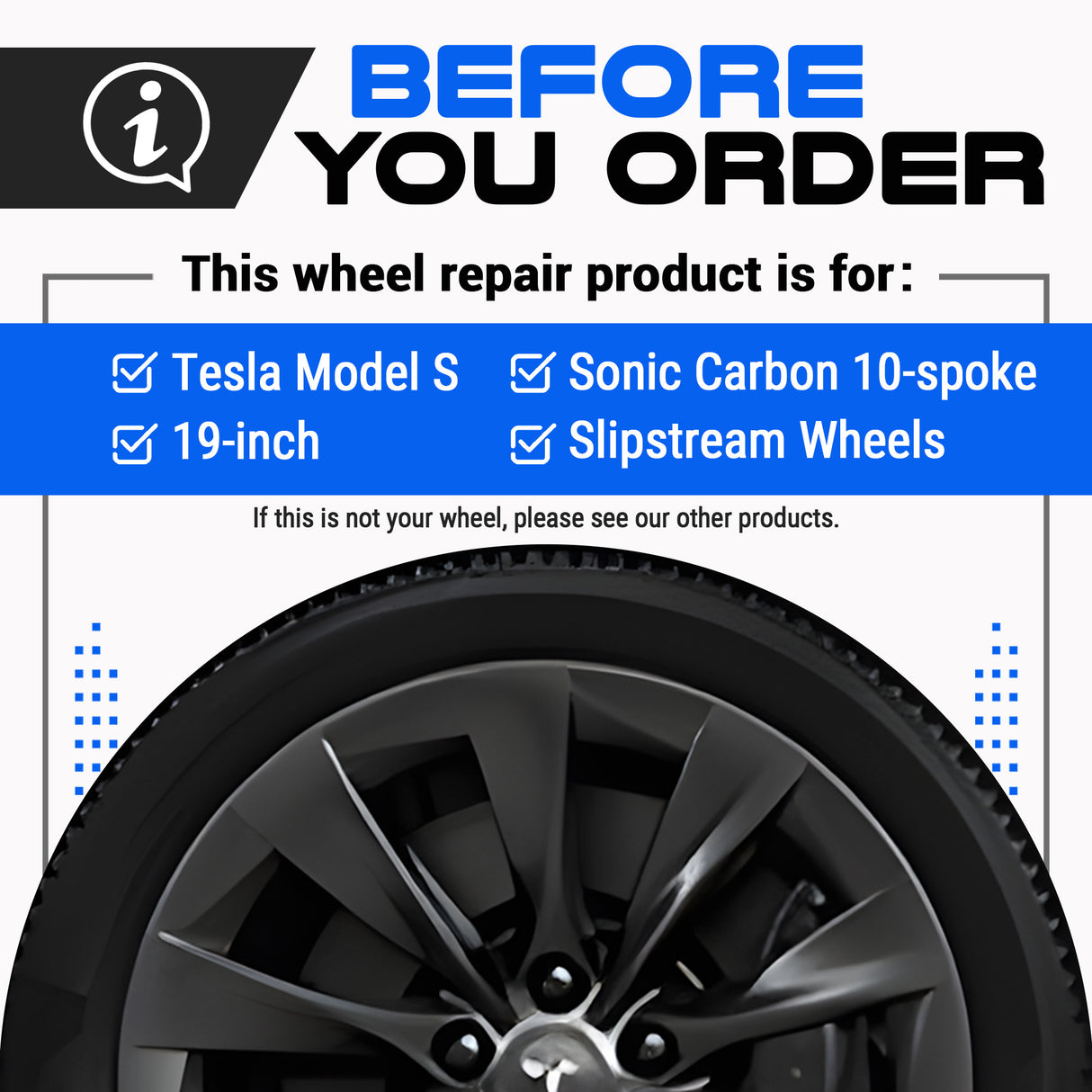 Tesla Wheel Touch-Up Paint for Model S 19-inch Sonic Carbon Slipstream Rims - Color-matched Paint for DIY Curb Rash Repair