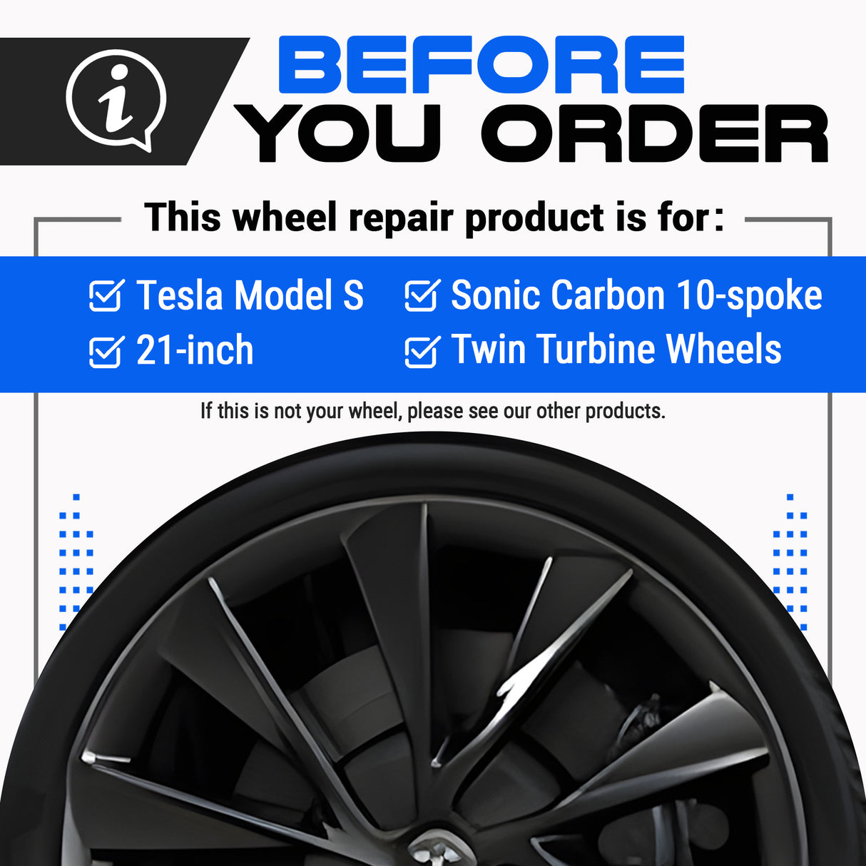 Tesla Wheel Touch-Up Paint for Model S 21-inch Sonic Carbon Twin Turbine Rims - Color-matched Paint for DIY Curb Rash Repair