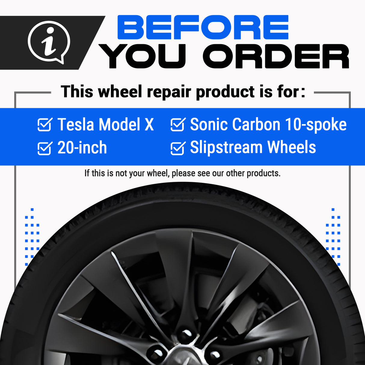 Tesla Wheel Touch-Up Paint for Model X 20-inch Sonic Carbon Slipstream Rims - Color-matched Paint for DIY Curb Rash Repair