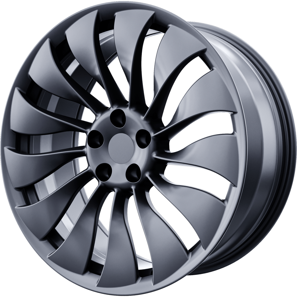 Tesla Model 3 Wheels - 19in. ENTERPRISE Fully-Forged - Stardust Silver - 4pc Set