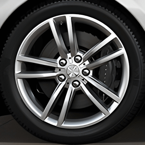 Tesla Wheel Curb Rash Repair Kit for Model S 19-inch Silver Base Rims with Color-matched Touch-Up Paint