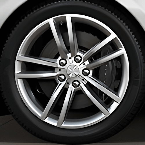 Tesla Wheel Curb Rash Repair Kit for Model S 19-inch Silver Base Rims With Touch-Up Paint