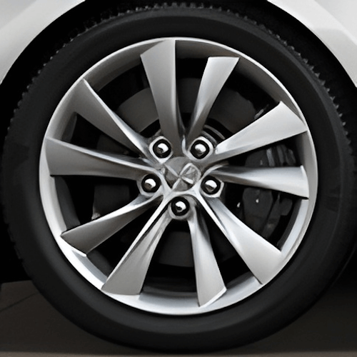 Tesla Wheel Touch-Up Paint for Model S 19-inch Silver Cyclone Rim Curb Rash Repair