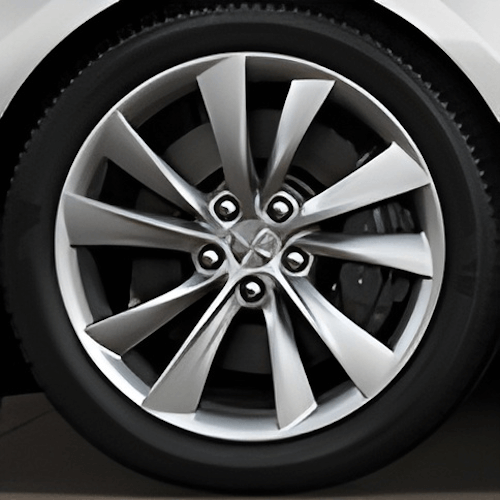 Tesla Wheel Touch-Up Paint for Model S 19-inch Silver Cyclone Rims - Color-matched Paint for DIY Curb Rash Repair