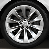 Tesla Wheel Touch-Up Paint for Model S 19-inch Silver Slipstream Rims - Color-matched Paint for DIY Curb Rash Repair