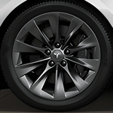 Tesla Wheel Touch-Up Paint for Model S 19-inch Sonic Carbon Slipstream Rims - Color-matched Paint for DIY Curb Rash Repair