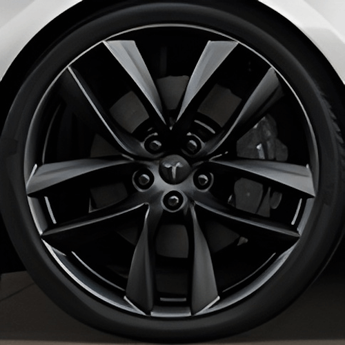 Tesla Wheel Curb Rash Repair Kit for Model S 21-inch Black Arachnid Rims with Color-matched Touch-Up Paint