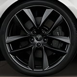 Tesla Wheel Touch-Up Paint for Model S 21-inch Black Arachnid Rims - Color-matched Paint for DIY Curb Rash Repair