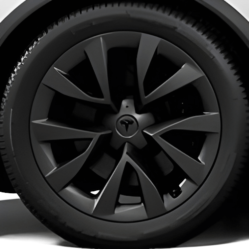 Tesla Wheel Touch-Up Paint for Model X 20-inch Grey Cyberstream Rims - Color-matched Paint for DIY Curb Rash Repair