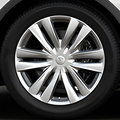 Tesla Wheel Touch-Up Paint for Model X 20-inch Silver Helix Rims - Color-matched Paint for DIY Curb Rash Repair
