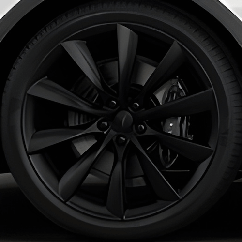 Tesla Wheel Touch-Up Paint for Model X 22-inch Onyx Black Turbine Rims - Color-matched Paint for DIY Curb Rash Repair