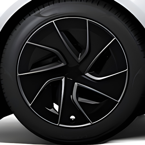 Tesla Wheel Touch-Up Paint for Model S 19-inch Grey Magnetite Rims - Color-matched Paint for DIY Curb Rash Repair