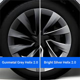 Tesla Wheel Curb Rash Repair Kit for Model Y 20-inch Bright Silver Helix 2.0 Rims with Color-matched Touch-Up Paint