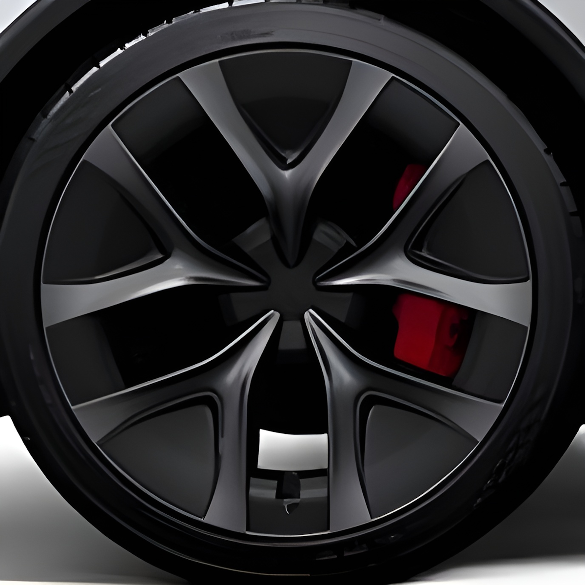 Tesla Wheel Curb Rash Repair Kit for Model Y 21-inch Grey Arachnid 2.0 Performance Rims with Color-matched Touch-Up Paint