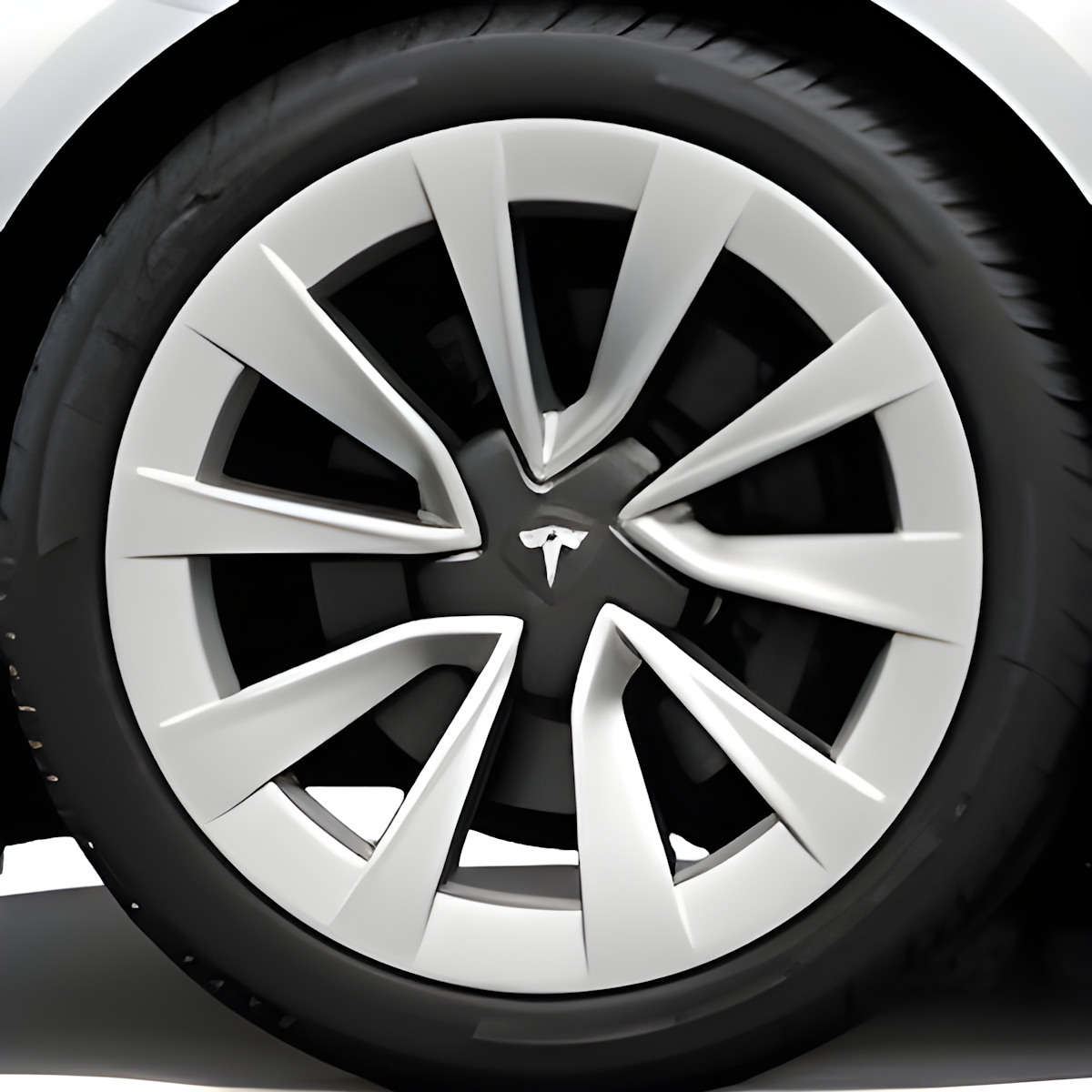 Tesla Wheel Touch-Up Paint for Model 3 19-inch Silver Stiletto Sport Rims - Color-matched Paint for DIY Curb Rash Repair