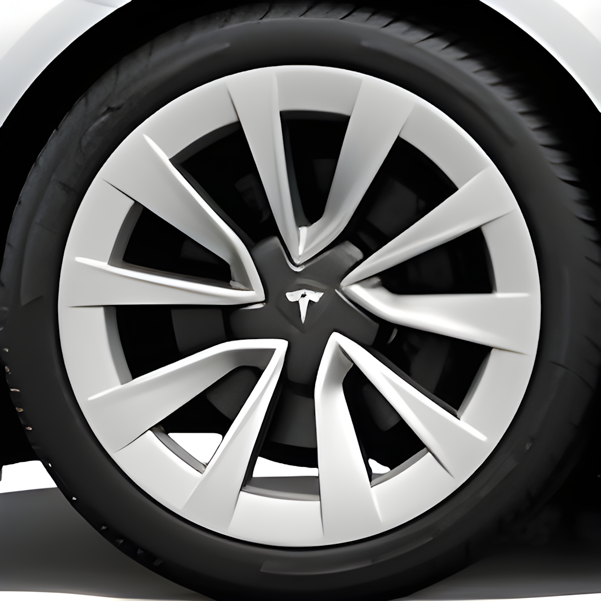 Tesla Wheel Curb Rash Repair Kit for Model 3 19-inch Silver Stiletto Sport Rims with Color-matched Touch-Up Paint