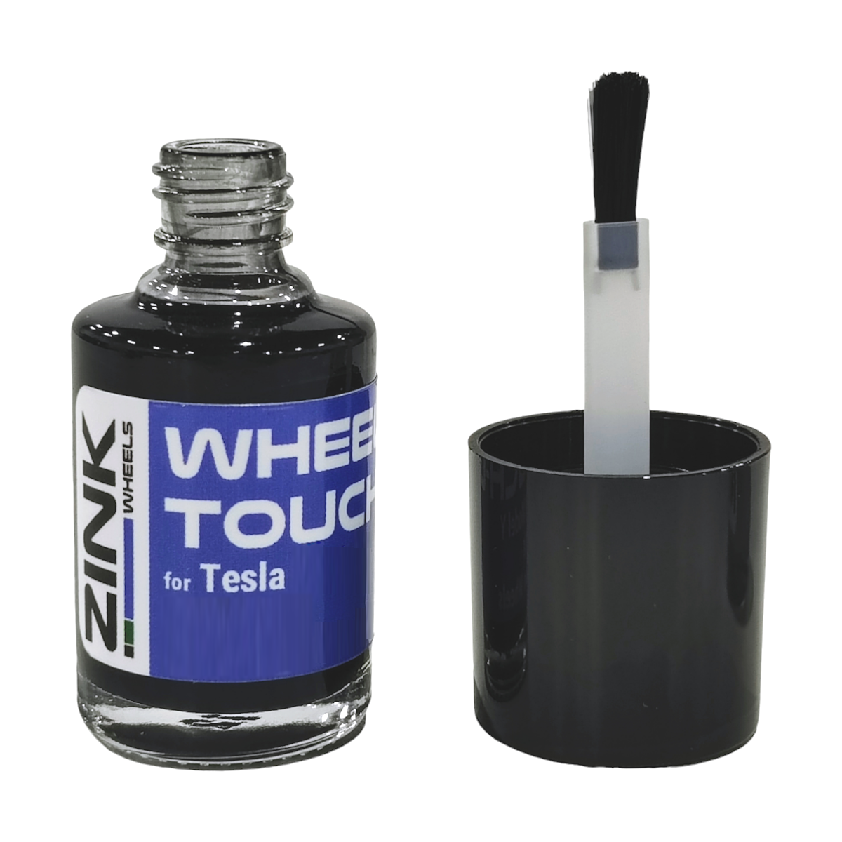 Tesla Wheel Touch-Up Paint for Model S 21-inch Grey Turbine Rims - Color-matched Paint for DIY Curb Rash Repair