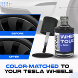 Tesla Wheel Touch-Up Paint for Model 3 20-inch Charcoal Grey Uberturbine Performance Rims - Color-matched Paint for DIY Curb Rash Repair