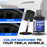 Tesla Wheel Curb Rash Repair Kit for Model Y 20-inch Black Induction Rims with Color-matched Touch-Up Paint