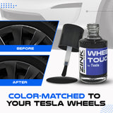 Tesla Wheel Curb Rash Repair Kit for Model X 20-inch Sonic Carbon Slipstream Rims with Color-matched Touch-Up Paint