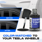 Tesla Wheel Touch-Up Paint for Model S 21-inch Grey Arachnid Rims - Color-matched Paint for DIY Curb Rash Repair