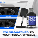 Tesla Wheel Touch-Up Paint for Model X 20-inch Sonic Carbon Slipstream Rims - Color-matched Paint for DIY Curb Rash Repair