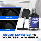 Tesla Wheel Touch-Up Paint for Model Y 19-inch Black Crossflow Rims - Color-matched Paint for DIY Curb Rash Repair