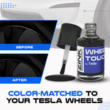 Tesla Wheel Curb Rash Repair Kit for Model Y 19-inch Black Crossflow Rims with Color-matched Touch-Up Paint