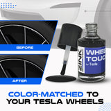 Tesla Wheel Curb Rash Repair Kit for Model S 19-inch Grey Magnetite Rims with Color-matched Touch-Up Paint