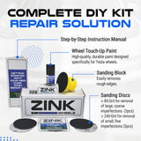 Tesla Wheel Curb Rash Repair Kit for Model S 21-inch Grey Velarium Rims with Color-matched Touch-Up Paint
