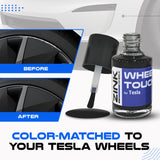 Tesla Wheel Curb Rash Repair Kit for Model S 21-inch Grey Velarium Rims with Color-matched Touch-Up Paint