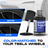 Tesla Wheel Touch-Up Paint for Model S 19-inch Grey Magnetite Rims - Color-matched Paint for DIY Curb Rash Repair