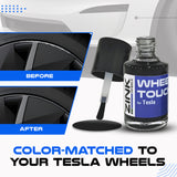 Tesla Wheel Touch-Up Paint for Model S 21-inch Grey Velarium Rims - Color-matched Paint for DIY Curb Rash Repair