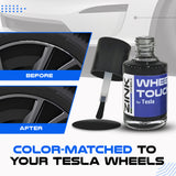 Tesla Wheel Touch-Up Paint for Model X 20-inch Grey Perihelix Rims - Color-matched Paint for DIY Curb Rash Repair