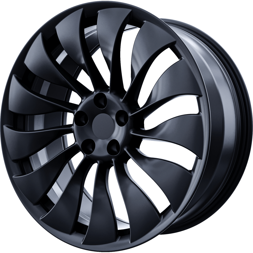 Tesla Model 3 Wheels - 19in. ENTERPRISE Fully-Forged - Carbon Black ...