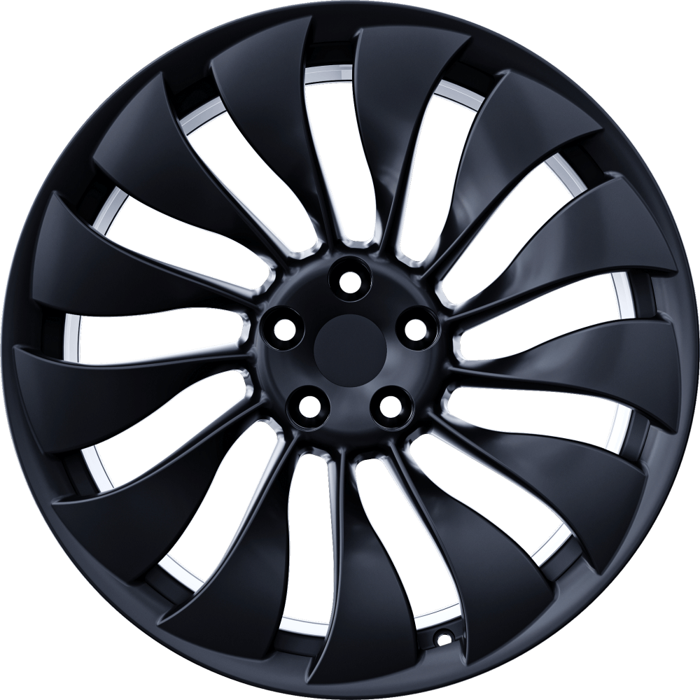 Tesla Model 3 Wheel Rim Tesla Model 3 Wheels - 19in. ENTERPRISE Fully-Forged - Carbon Black ...