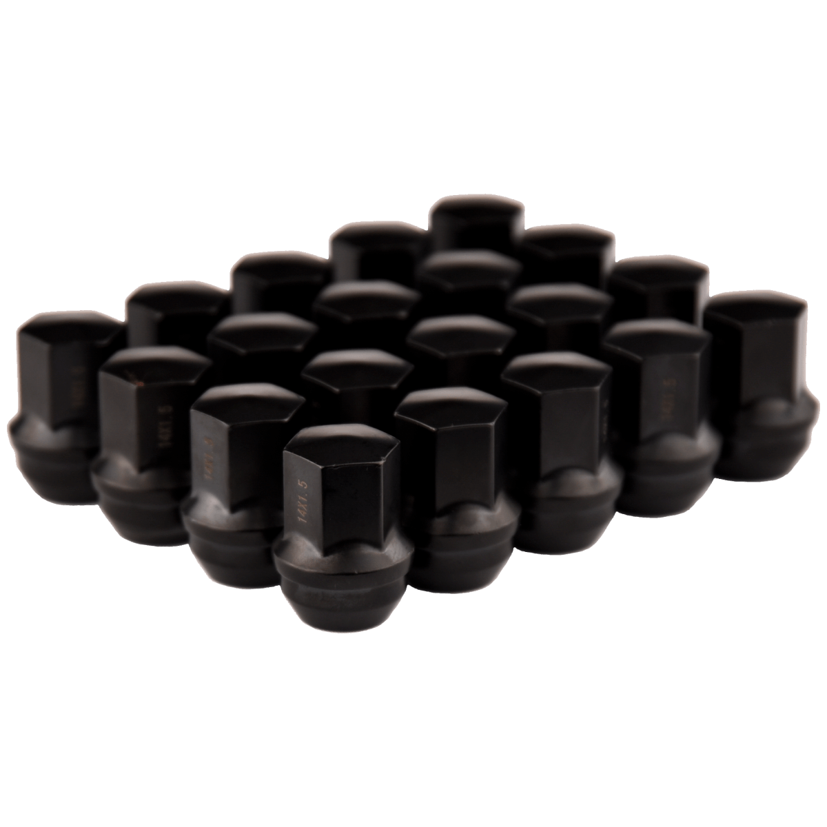 20-Piece ASTRO-NUTS Lug Nut Set for Tesla Model Y Gemini Wheels - Black