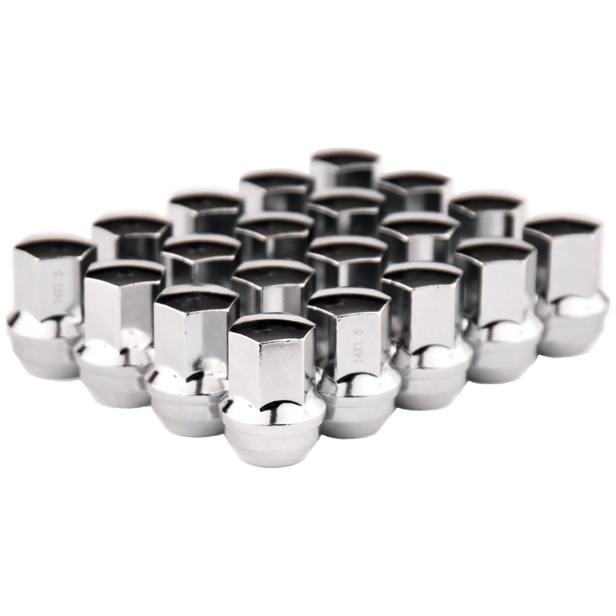 20-Piece ASTRO-NUTS Lug Nut Set for Tesla Model 3 Aero Wheels - Chrome