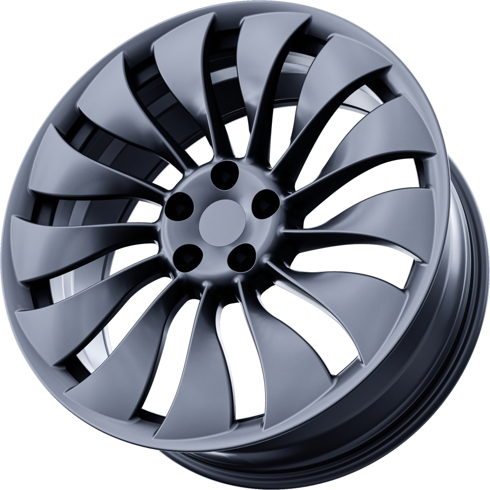 Tesla Model 3 Wheels - 19in. ENTERPRISE Fully-Forged - Stardust Silver