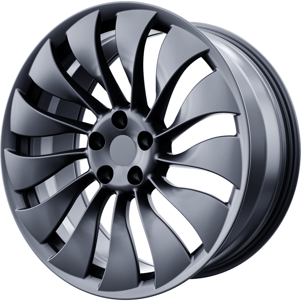 Tesla Model Y Wheels - 20in. ENTERPRISE Fully-Forged - Stardust Silver - 4pc Set