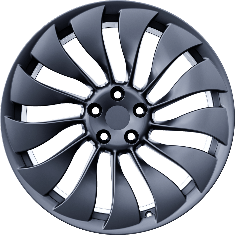 Tesla Model Y Wheels - 20in. ENTERPRISE Fully-Forged - Stardust Silver - 4pc Set