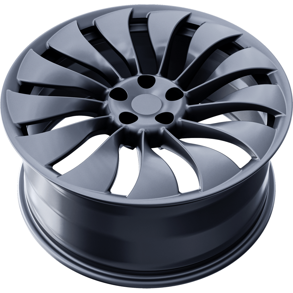 Tesla Model Y Wheels - 20in. ENTERPRISE Fully-Forged - Stardust Silver - 4pc Set