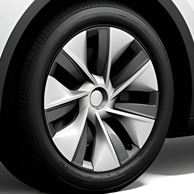 Tesla Wheel Touch-Up Paint for Model Y 19-inch Silver Gemini Rim Curb Rash Repair