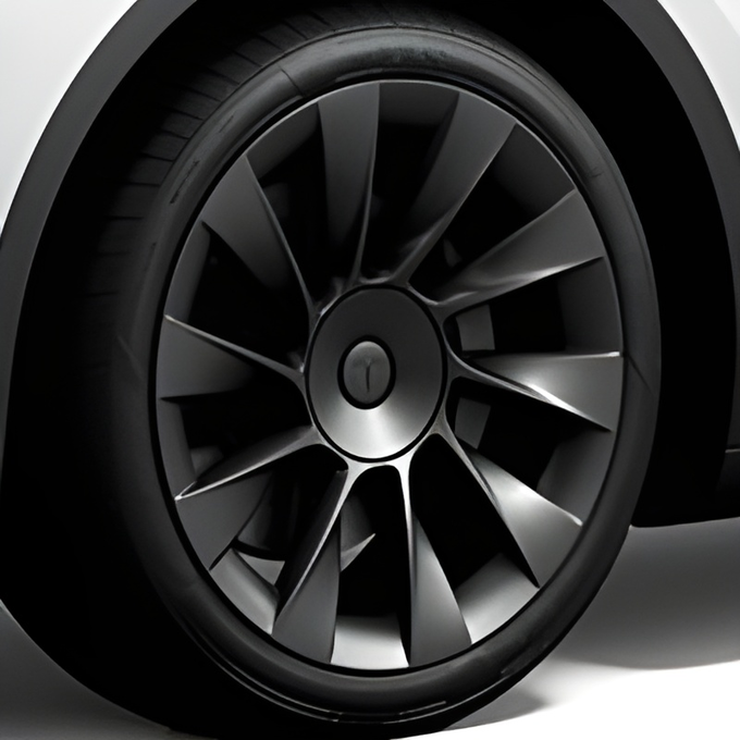 Tesla Wheel Touch-Up Paint for Model Y 20-inch Black Induction Rims - Color-matched Paint for DIY Curb Rash Repair