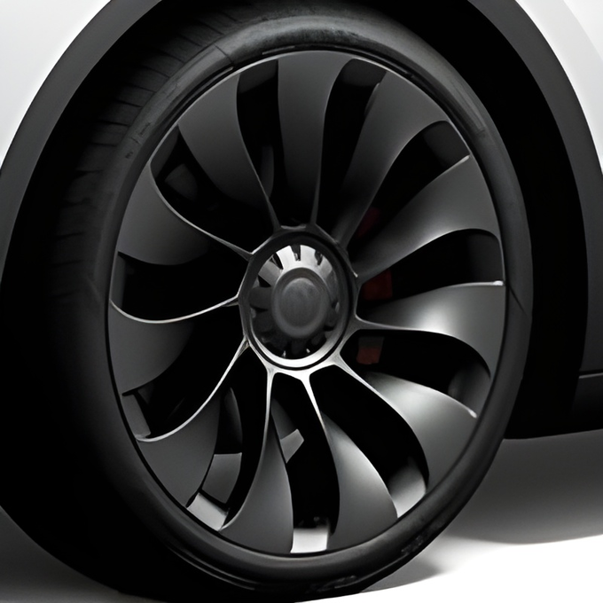 Tesla Wheel Touch-Up Paint for Model Y 21-inch Charcoal Grey Uberturbine Performance Rim Curb Rash Repair